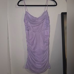 Purple bodycon dress